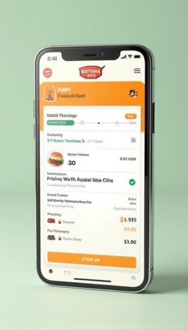Britannia Eats app ordering screenshot