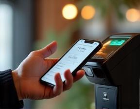 Contactless payment with smartphone for food delivery